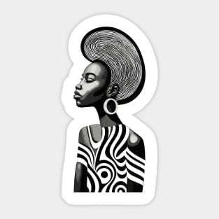 African Woman Sticker